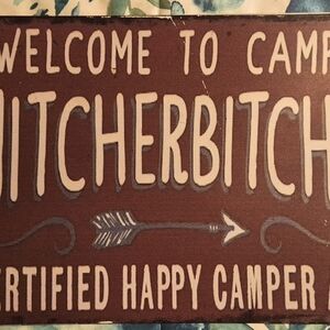 Brown Welcome Sign - Certified Happy Camper